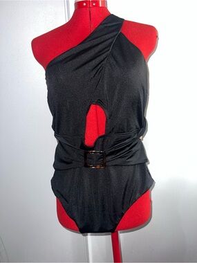 NWT Fox & Royal City Chic Alena One-Piece Swimsuit One Shoulder sz 16W